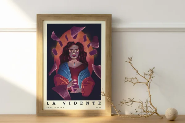Póster de Mujer Tarotista Imprimible